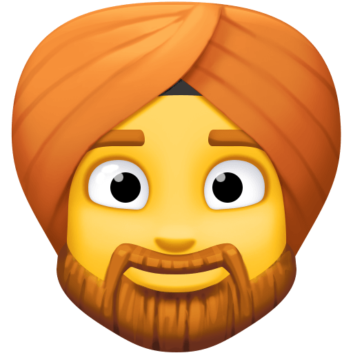 Person Wearing Turban, the previous design