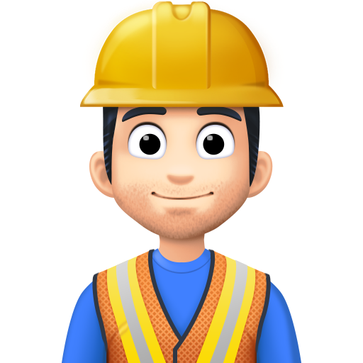 Construction Worker: Light Skin Tone, the previous design