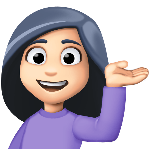Person Tipping Hand: Light Skin Tone, the previous design