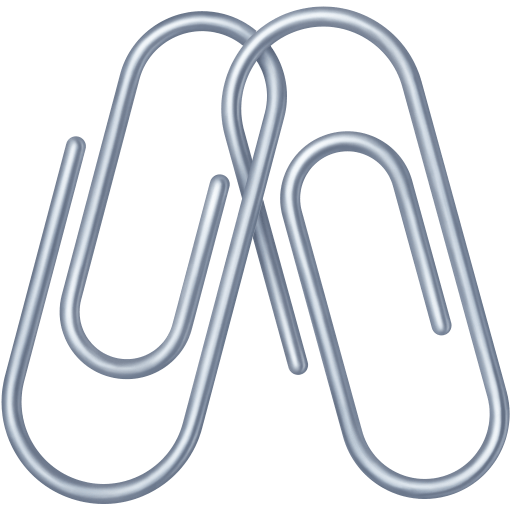 Linked Paperclips as drawn by Facebook in 4.0