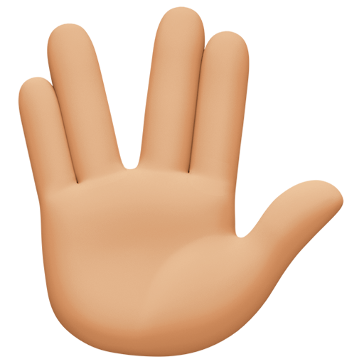 Vulcan Salute: Medium-Light Skin Tone, the design in this release