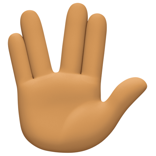 Vulcan Salute: Medium Skin Tone, the design in this release
