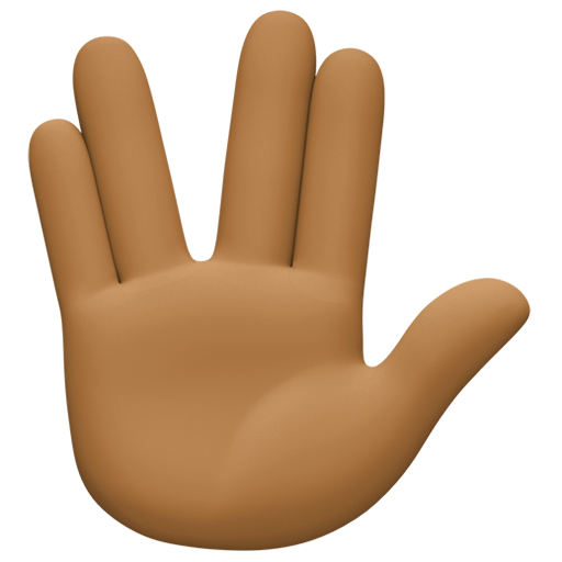 Vulcan Salute: Medium-Dark Skin Tone, the design in this release