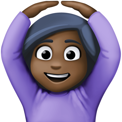Person Gesturing OK: Dark Skin Tone, the previous design