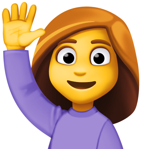 Person Raising Hand, the previous design