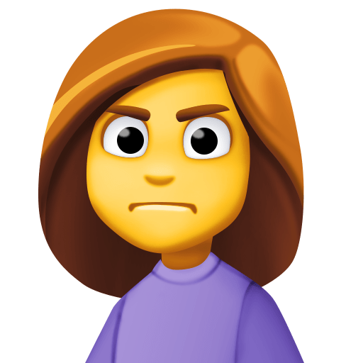 Person Frowning, the previous design