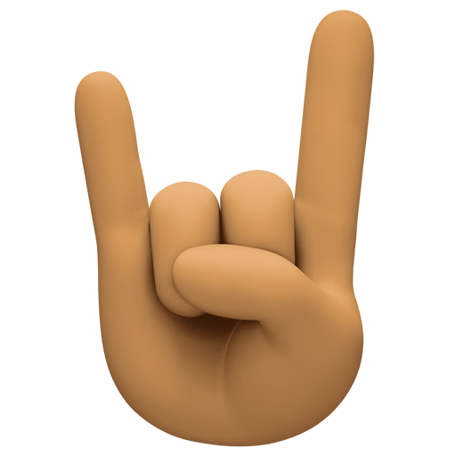Sign of the Horns: Medium Skin Tone, the design in this release