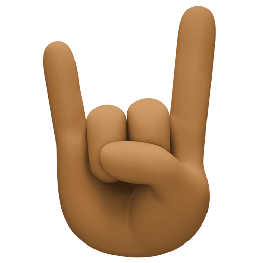 Sign of the Horns: Medium-Dark Skin Tone, the design in this release
