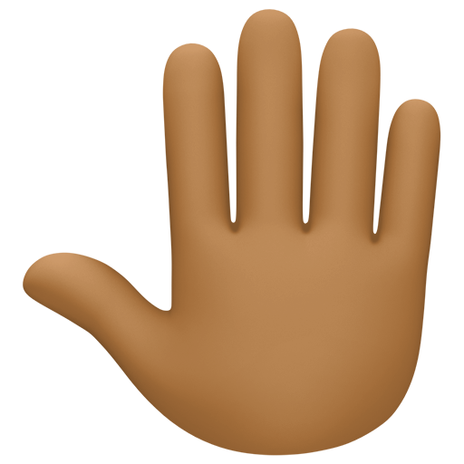 Raised Back of Hand: Medium-Dark Skin Tone, the design in this release