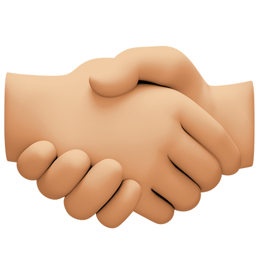 Handshake: Medium-Light Skin Tone, the design in this release