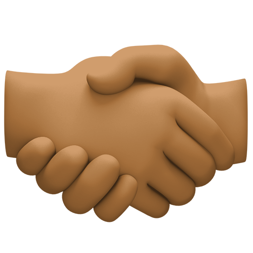 Handshake: Medium-Dark Skin Tone, the design in this release