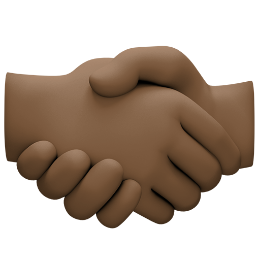 Handshake: Dark Skin Tone, the design in this release