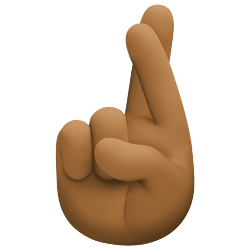 Crossed Fingers: Medium-Dark Skin Tone, the design in this release