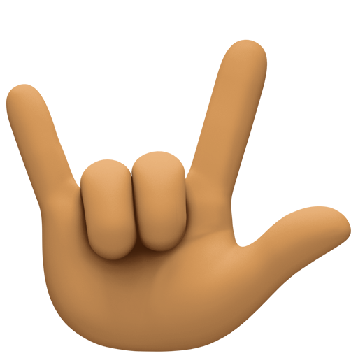 Love-You Gesture: Medium Skin Tone, the design in this release