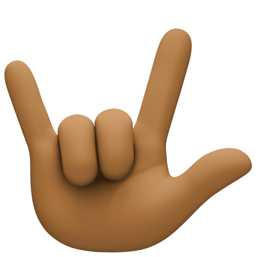 Love-You Gesture: Medium-Dark Skin Tone, the design in this release