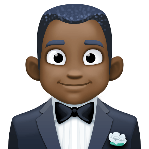 Person in Tuxedo: Dark Skin Tone, the previous design