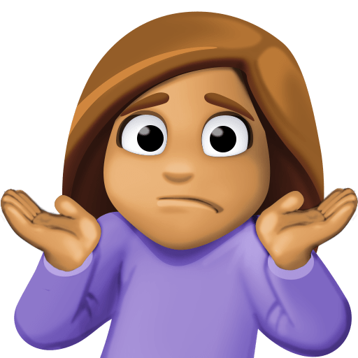 Person Shrugging: Medium Skin Tone, the previous design