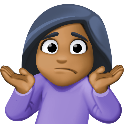 Person Shrugging: Medium-Dark Skin Tone, the previous design