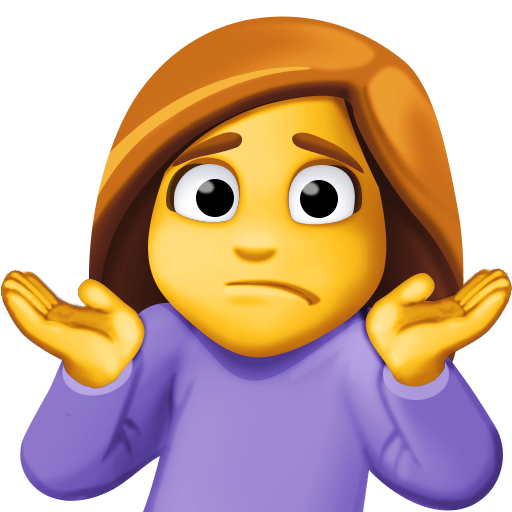Person Shrugging, the previous design