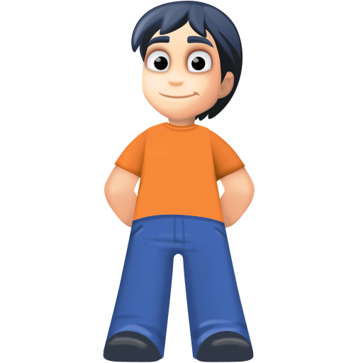Person Standing: Light Skin Tone, the design in this release