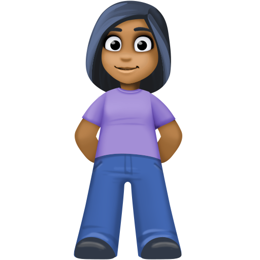Woman Standing: Medium-Dark Skin Tone, the design in this release