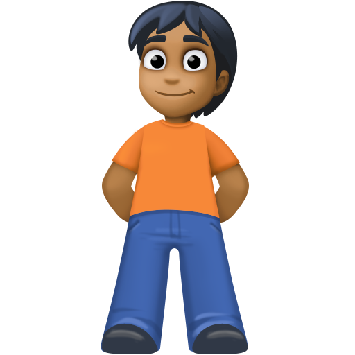 Person Standing: Medium-Dark Skin Tone, the design in this release
