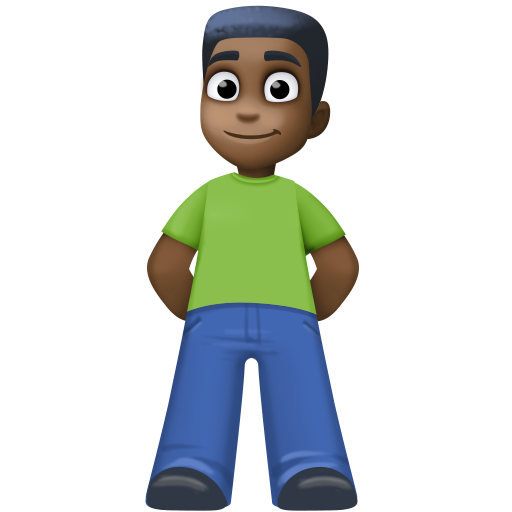 Man Standing: Dark Skin Tone, the design in this release