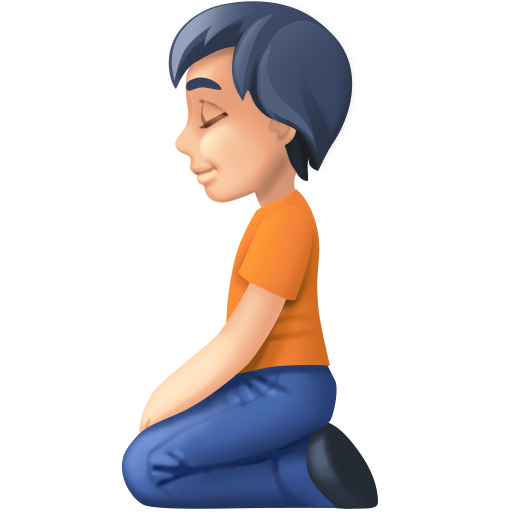 Person Kneeling: Light Skin Tone, the design in this release