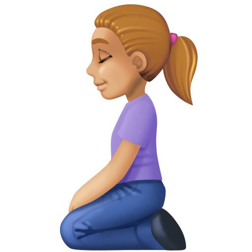 Woman Kneeling: Medium-Light Skin Tone, the design in this release