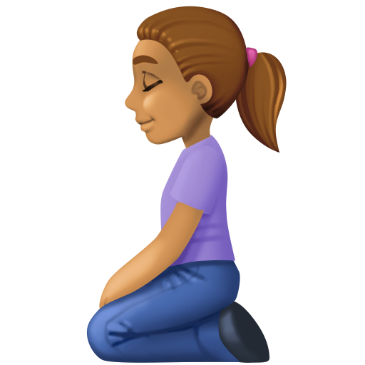 Woman Kneeling: Medium Skin Tone, the design in this release