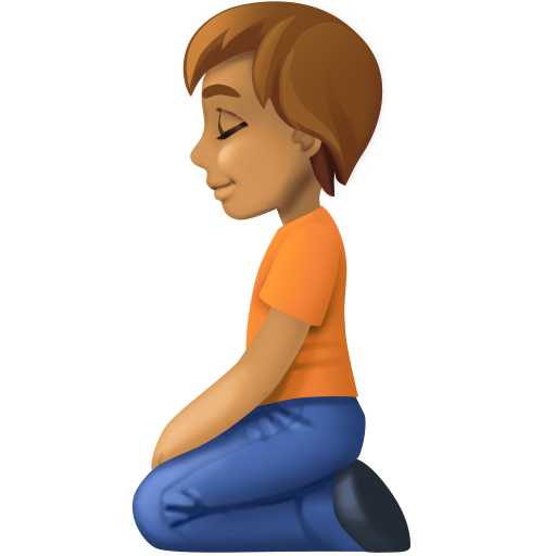 Person Kneeling: Medium Skin Tone, the design in this release
