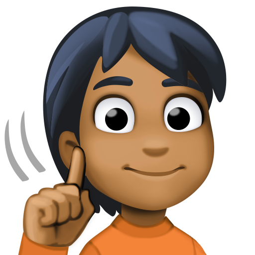 Deaf Person: Medium-Dark Skin Tone, the design in this release