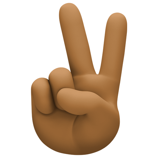 Victory Hand: Medium-Dark Skin Tone, the design in this release