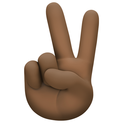 Victory Hand: Dark Skin Tone, the design in this release