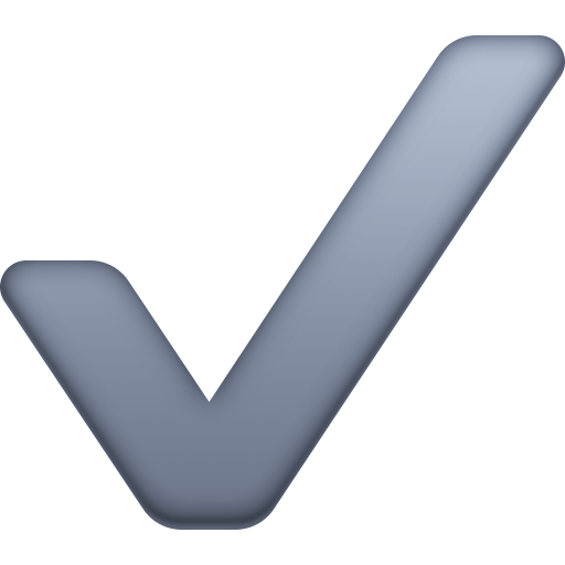 Check Mark as drawn by Facebook in 4.0