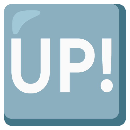 Pulsante UP! as drawn by Google in 15.0