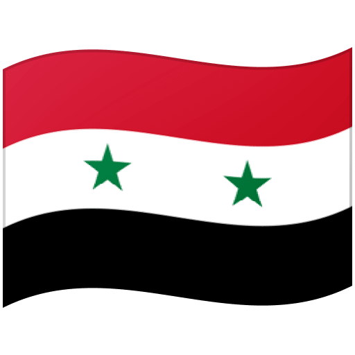 Flag: Syria as drawn by Google in 15.0