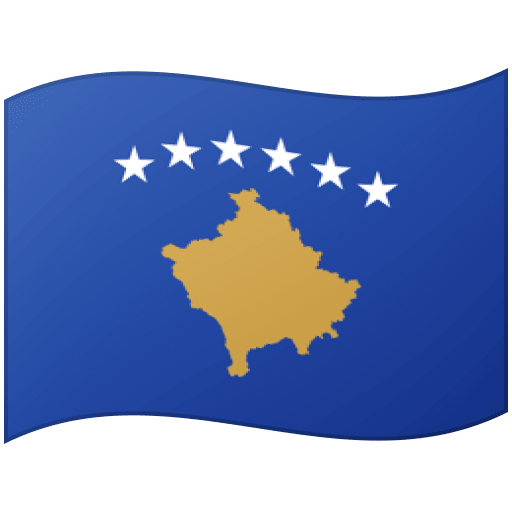 Flag: Kosovo as drawn by Google in 15.0