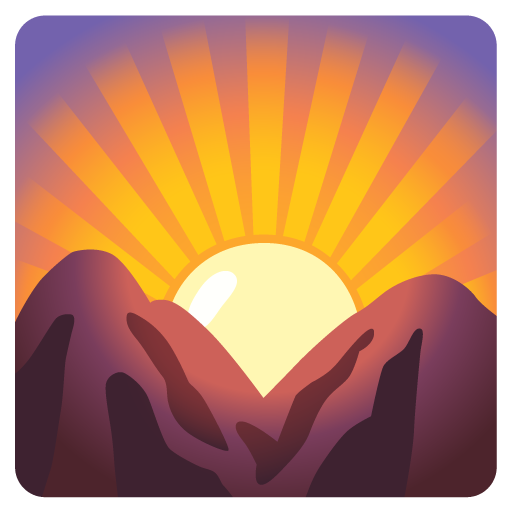 Sunrise Over Mountains as drawn by Google in 15.0