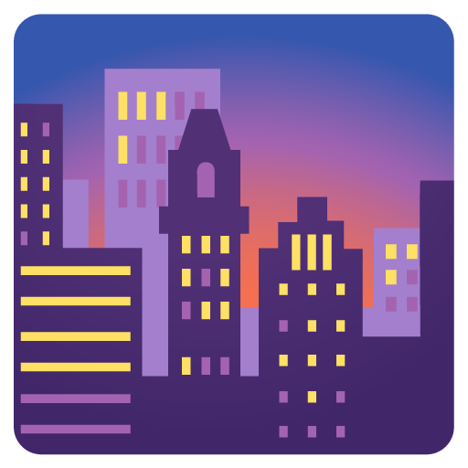 Cityscape at Dusk as drawn by Google in 15.0