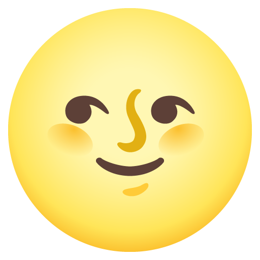Full Moon Face as drawn by Google in 15.0