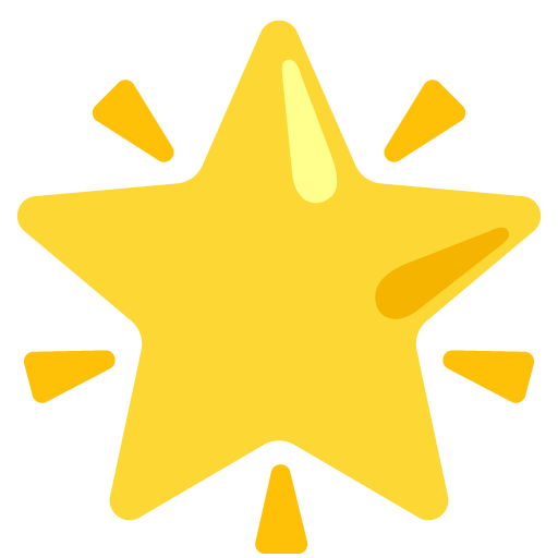Glowing Star as drawn by Google in 15.0