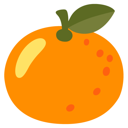 Tangerine as drawn by Google in 15.0