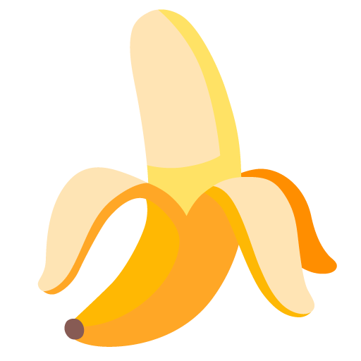 Banana as drawn by Google in 15.0
