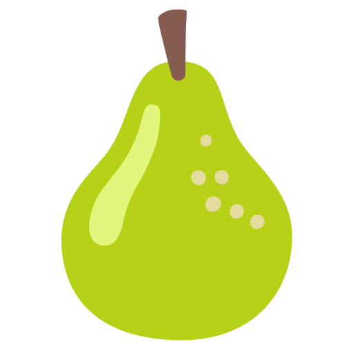 Pear as drawn by Google in 15.0