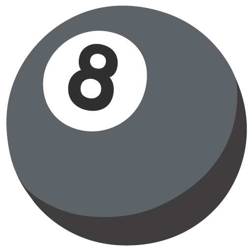 Pool 8 Ball as drawn by Google in 15.0