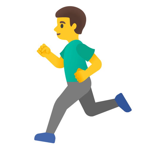 Man Running as drawn by Google in 15.0