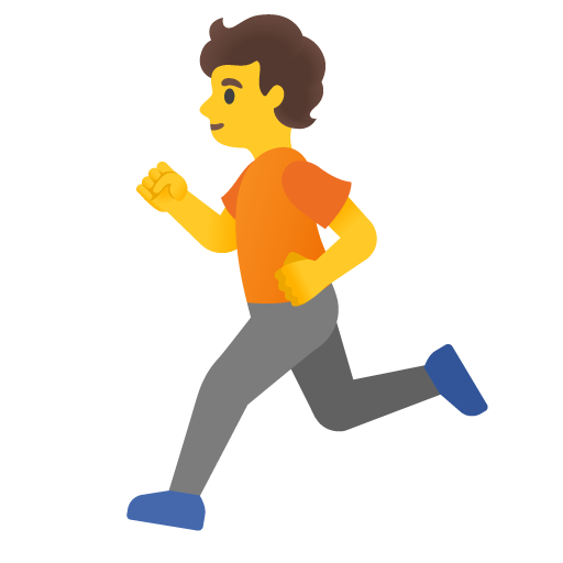 Person Running as drawn by Google in 15.0