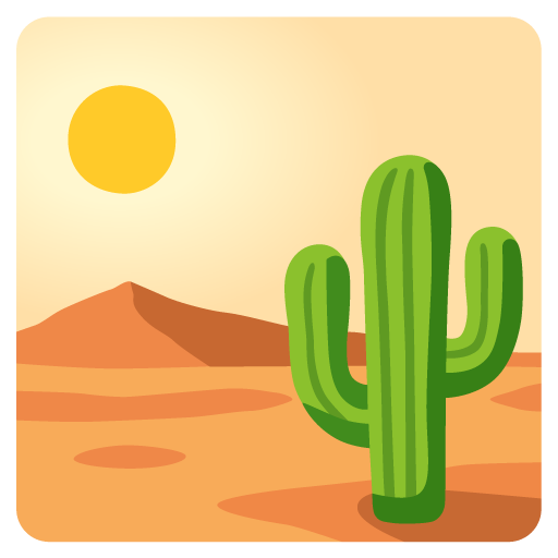 Desert as drawn by Google in 15.0