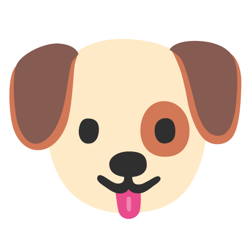Dog Face as drawn by Google in 15.0
